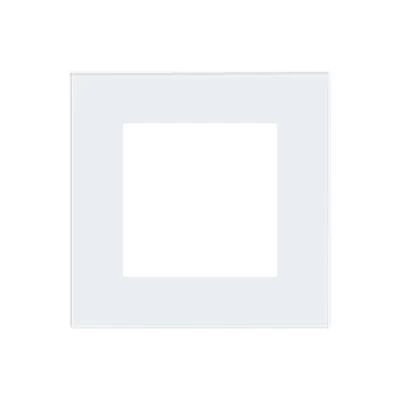 Ramă ALB singulară din sticlă 86x86mm / Caligate-thumb-2
