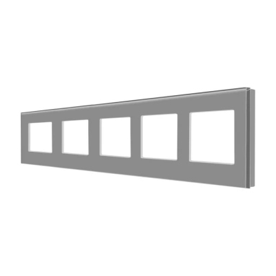 Ramă GRI cvintupla CALIGATE din sticlă 86x370mm / Caligate