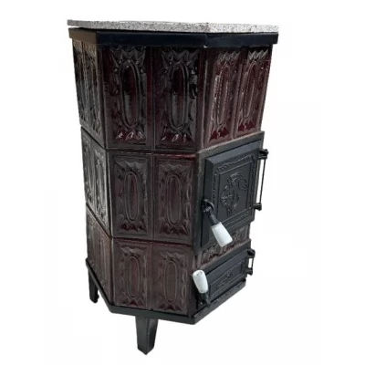 SOBA 3 Rinduri tip HEX cu marmura maro-thumb-2