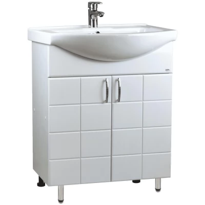 Dulap baie Domino alb basic cu 2 uși-600mm