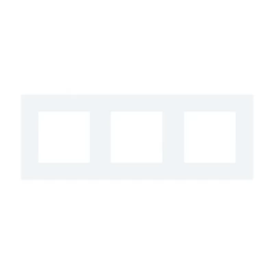 Ramă ALB triplă din sticlă 86x228mm / Caligate-thumb-2