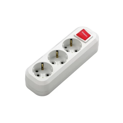 PRIZA EXTERIOARA 3 LOCURI CU PAMINTARE+INTR. 16A 250V makel (80/20buc.)