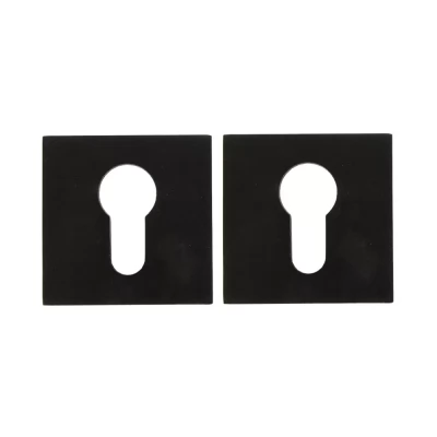 Rozeta pentru cilindru_Slim, patrata, aluminiu, culoarea nichel satinat 