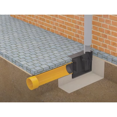 Camin pluvial din plastic 314x140x221mm, Dintrare=75/90/110mm-thumb-2