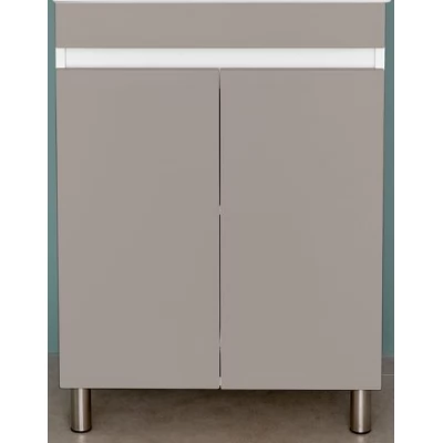 Dulap pentru baie pe pardoseala Bayro Trend Duo sub lavoar Como/Modo 600 light grey