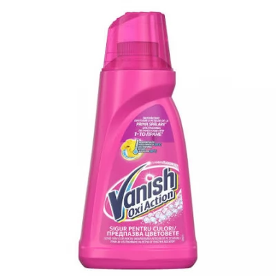 Vanish Oxi Action Pink Lichid p/u indepartarea petelor p/u rufe 1L