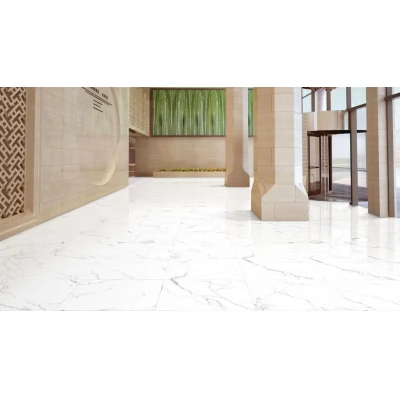 Gresie QSEC NEO Oslo Carrara Satin Matt 600x600 alb PEI 4 L.-thumb-2