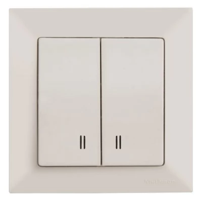 CANDELA intr. 2P+Led alb Mutlusan 