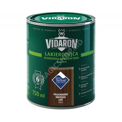 Lac VIDARON L09 palisandru indian 0,75L, lac-bait pt lemn.