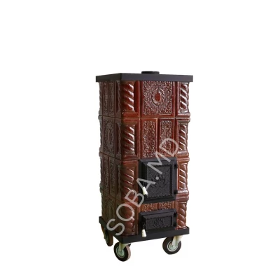 Soba CHIARA culoarea SATIRAT cadru roti (4 rinduri+plita)-thumb-1
