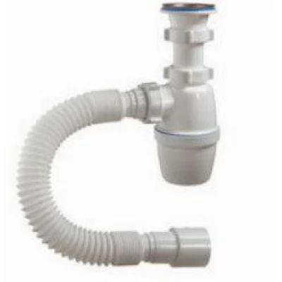 Sifon chiuveta tip"butelie" 1 1/2"x40 cu ven. si furtun gofrat 40 Metline