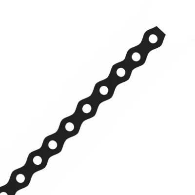 Banda_12х0,7mm x 3m_TM11/3 C perforata in rulou, neagra
