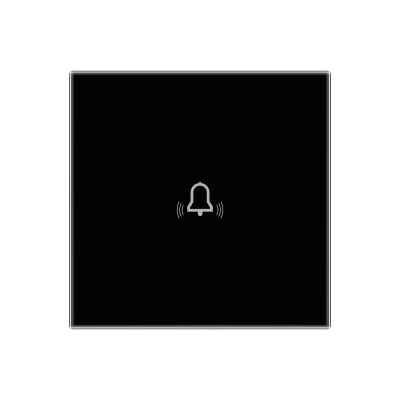 Sonerie NEGRU touch, suprafața din sticlă, 86x86 / Caligate-thumb-2