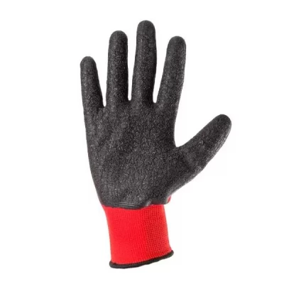 Manusi din poliester rosie acoperire spuma C