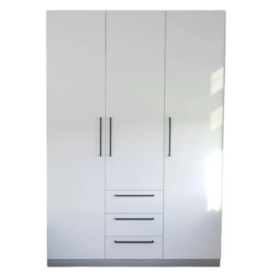 Dulap pentru haine Bayro Serenity 1000x2200x500 cu sertare gri asfalt