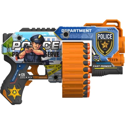 Pistol de jucărie cu gloanțe moi „Poliție” BH154