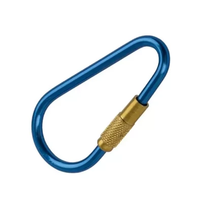 Carabina pentru chei_aluminiu 3mm_L48mm_albastru