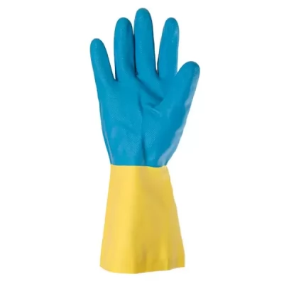 Manusi din latex acoperite cu neopren si interior din bumbac (S)