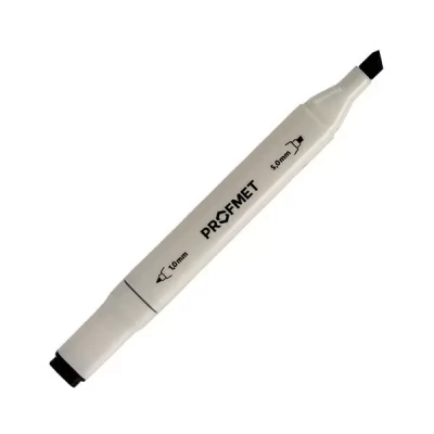 Marker permanent cu doua fete negru 1,0_5,0mm