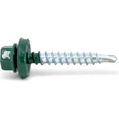 Surub autoforant p/u lemn RAL 6005, 4,8x70_20 buc.-thumb-2