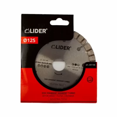 Disc diamant, d125x2.5x7x22.2mm Turbo extra
