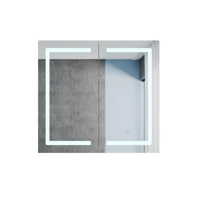 Dulap-oglindă pentru baie Bayro Optima 800x700 alb