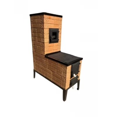 SOBA 5 Rinduri tip cizma cuptor sticla mijloc usa sticla evacuare vertical Bej-thumb-1