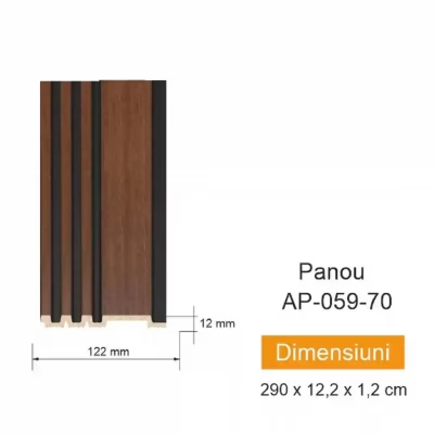 Panou de perete AP 059-70(122x12mm) 17buc
