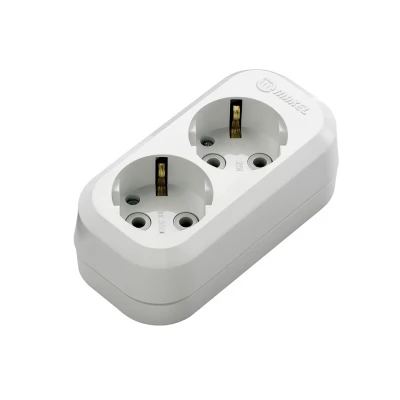 PRIZA EXTERIOARA 2 LOCURI CU PAMINTARE 16A 250V makel (80/20buc.)