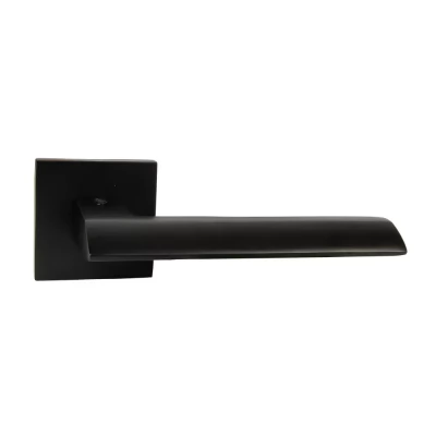 Maner pentru usa P16 Slim, p/u usi interne, aluminiu, baza patrata, culoarea neagra
