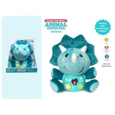 Dinozaur de plus cu muzica si lumini, SL88070