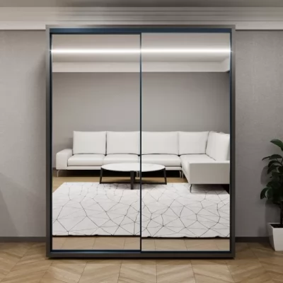 Dulap glisant Bayro Parma 1800x2250x600 antracit