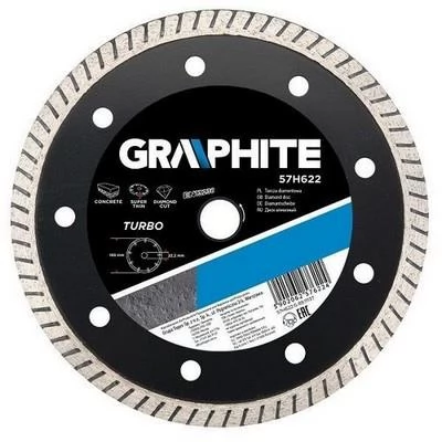 xDisc diamantat Turbo ultra subtire 125x22.2 mm Graphite C