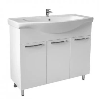 Dulap baie Delfin alb basic 3 uși 800mm