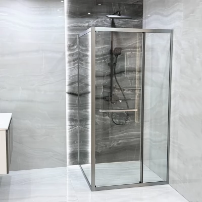 Cabină de duș Ritmo 900x900x1900 6 mm universală gri