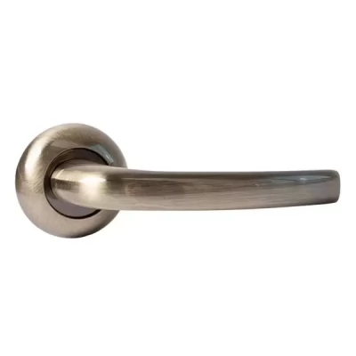 Maner pentru usa P04, p/u usi interne, aluminiu, baza rotunda, culoarea bronz antic