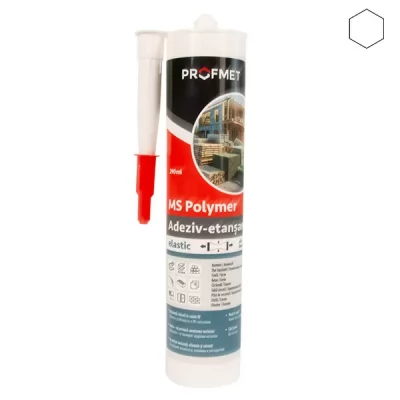 Adeziv-etansant elastic, polymer-hybrid 290 ml, alb