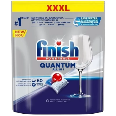 Finish Quantum Regular All in One Capsule p/u masina de spalat vase Fresh N100