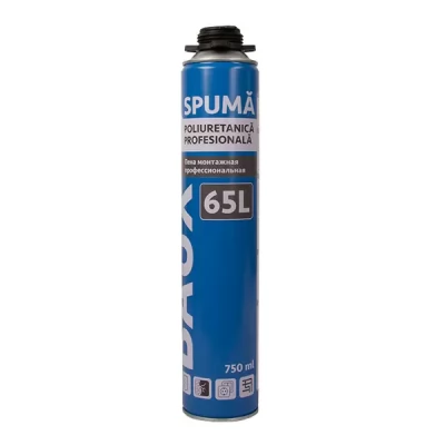 Spuma poiluretanica profesionala_750ml, vol. expandare 65L BAUX