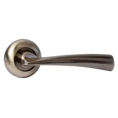 Maner pentru usa P02, p/u usi interne, aluminiu, baza rotunda, culoarea bronz antic