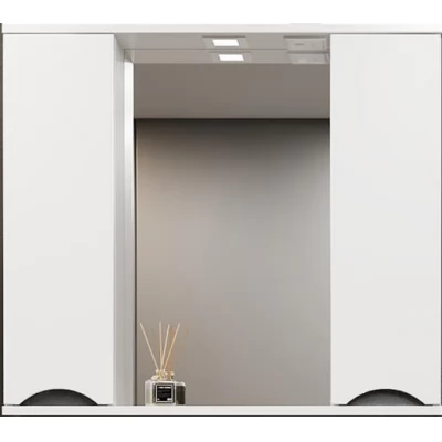 Dulap-oglindă pentru baie Bayro Elara Duo 860x750 alb mat