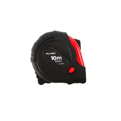 Ruleta_10m x 32mm cu buton de fixare temporara si acoperire din nailon