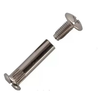 Surub de cuplare p/u mobila M4/5x30-M4x15 nichelat -thumb-3