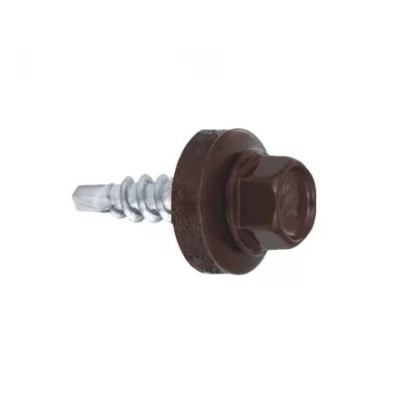 Surub autoforant p/u metal RAL 8017, 4,8x19_20 buc. WFS