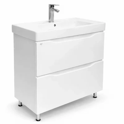 Dulap baie Print alb sava cu 2 sertare-700mm