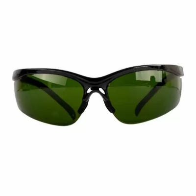 Ochelari de protectie deschisi verzi cu acoperire anti zgarieturi si protectie UV 