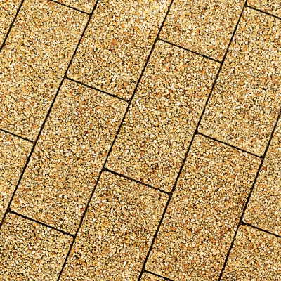 Pavaj presat CARAMIDA CU GRANIT 4CM / 20x10x4,3 cm spalat galben