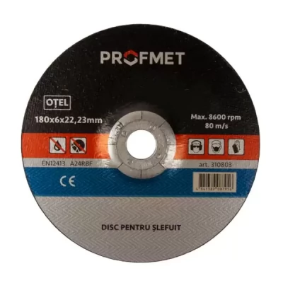 Disc pentru slefuit 115x6x22.23mm metal