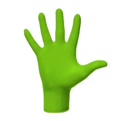 Manusi verzi din nitril Gogrip de protectie (XL)_50 buc.