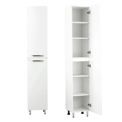 Dulap baie vertical agat alb cu coș-450mm*1900mm 